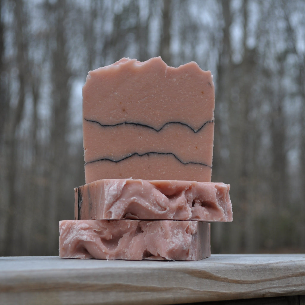 Rose Clay Charcoal Goat Milk Soap